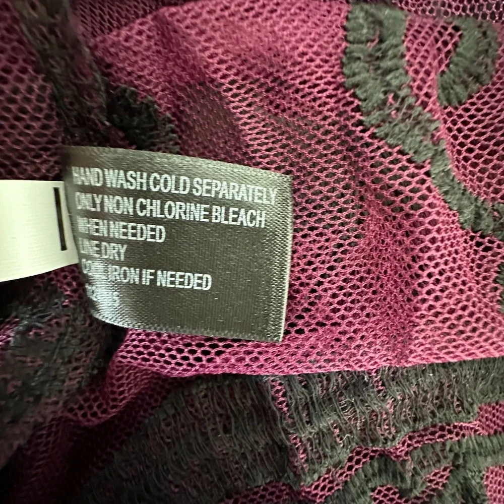 Lane Bryant Sheer Lace Tunic Top Size 22 Whimsigoth - Picture 7 of 13